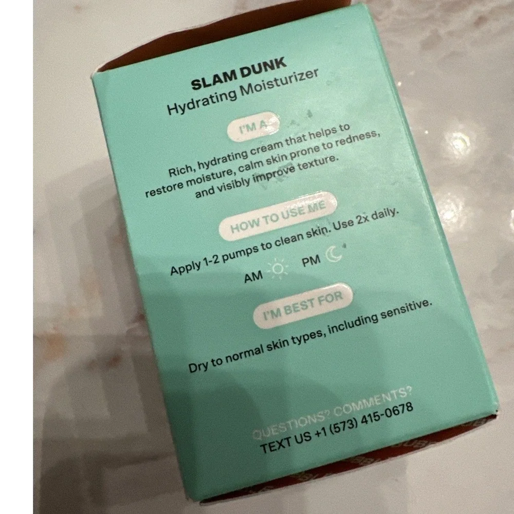 Bubble‎ Slam Dunk Hydrating Moisturizer 1 FL Oz 30 mL New In Box